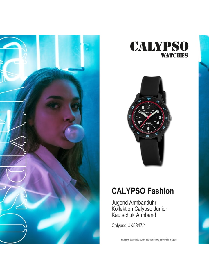 Calypso Analog-Armbanduhr Calypso Junior schwarz günstig kaufen onesize