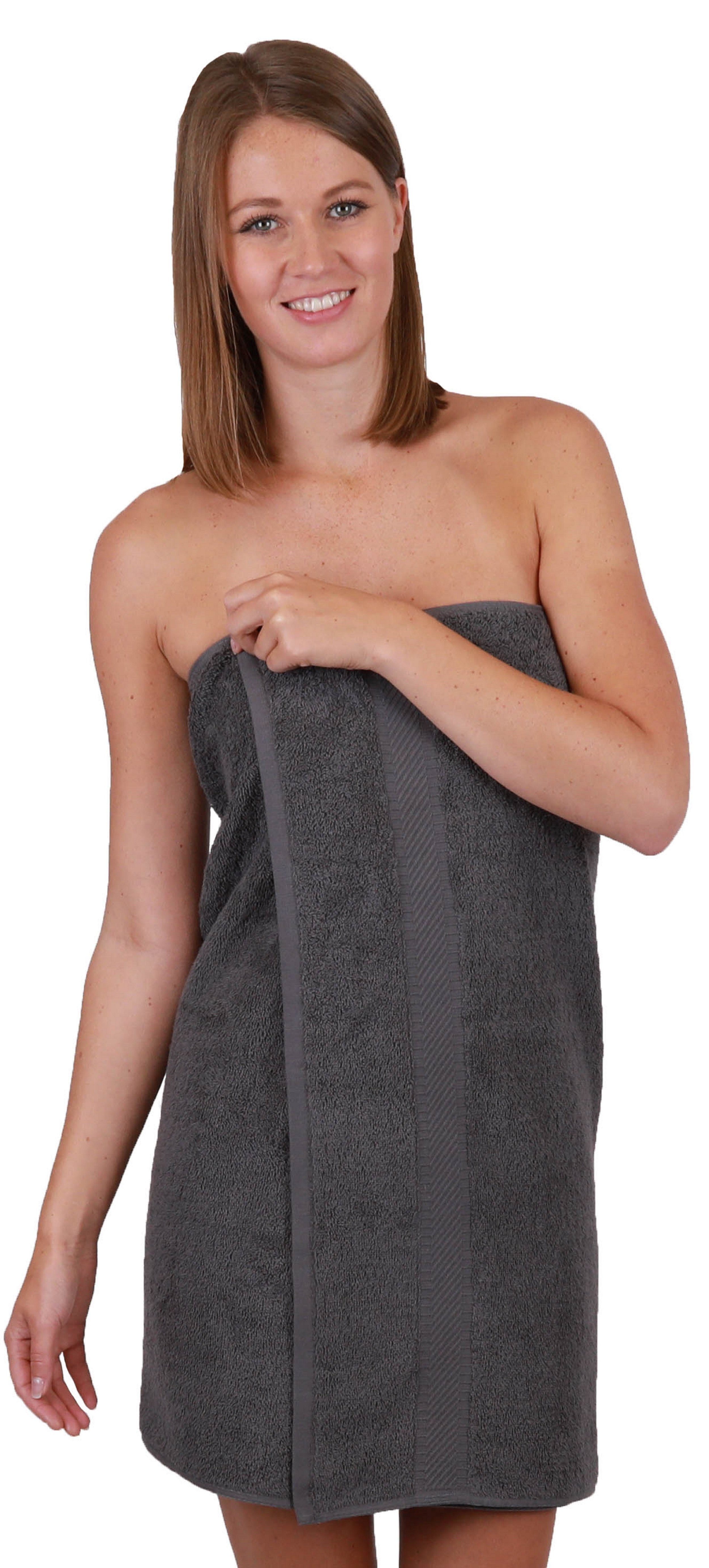Betz Duschtücher 4 Stück Duschtücher Set Palermo Größe 70x140 cm 100% Baumwolle Badetuch Duschhandtuch Sporthandtuch, 100% Baumwolle