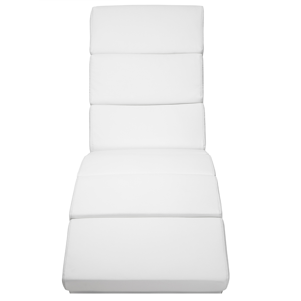Casaria Relaxliege London Kunstleder Massage- & Heizfunktion 186 x 55 x 89 cm weiß