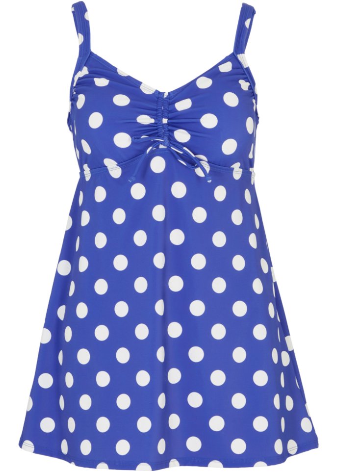 Long Tankini Oberteil aus recyceltem Polyamid