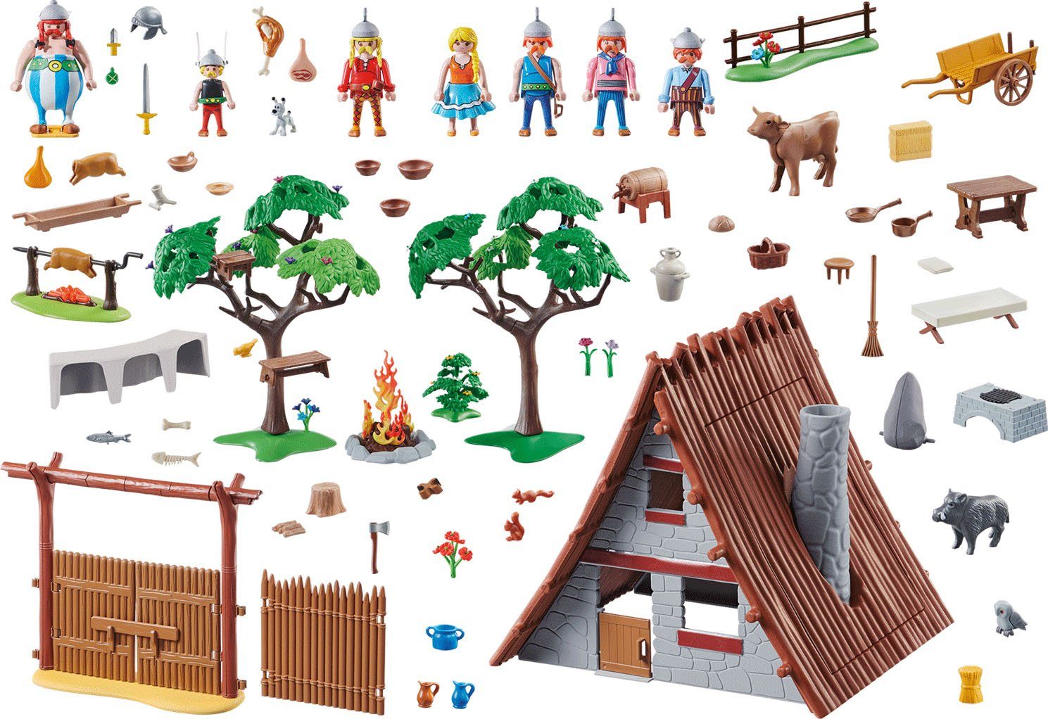 Playmobil® Konstruktions-Spielset Großes Dorffest (70931), Asterix, (310 St), Made in Germany