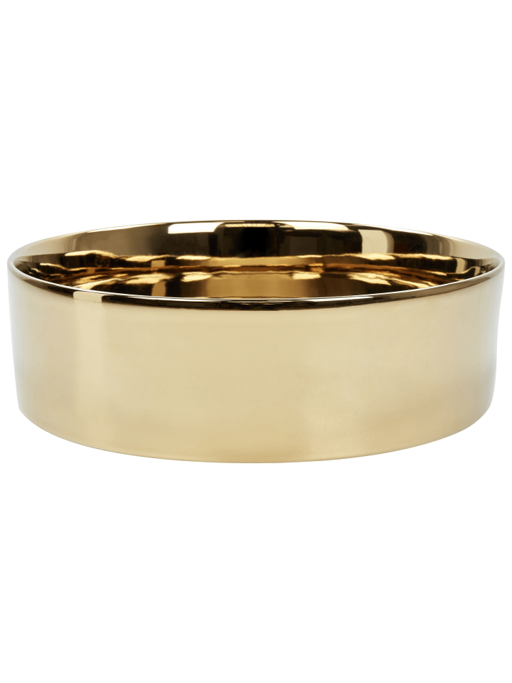 Beliani Waschbecken TEBAR in Gold - (W) 40 x (H) 12 x (L) 40 cm günstig kaufen onesize