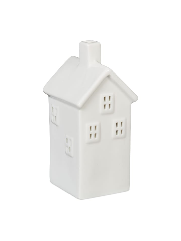 relaxdays Teelichthaus in Weiß - (B)6,5 x (H)14x (T)7 cm günstig kaufen onesize