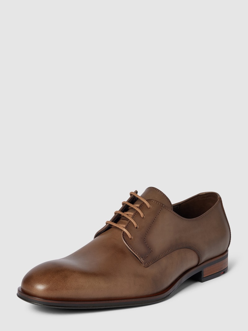 Derby-Schuhe aus Leder Modell 'SABRE' in beige