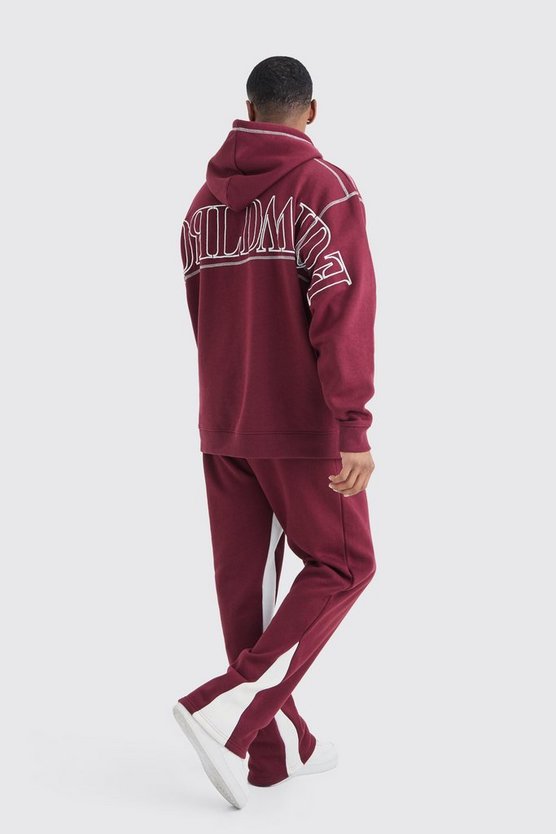 Oversize Worldwide Trainingsanzug mit Kapuze