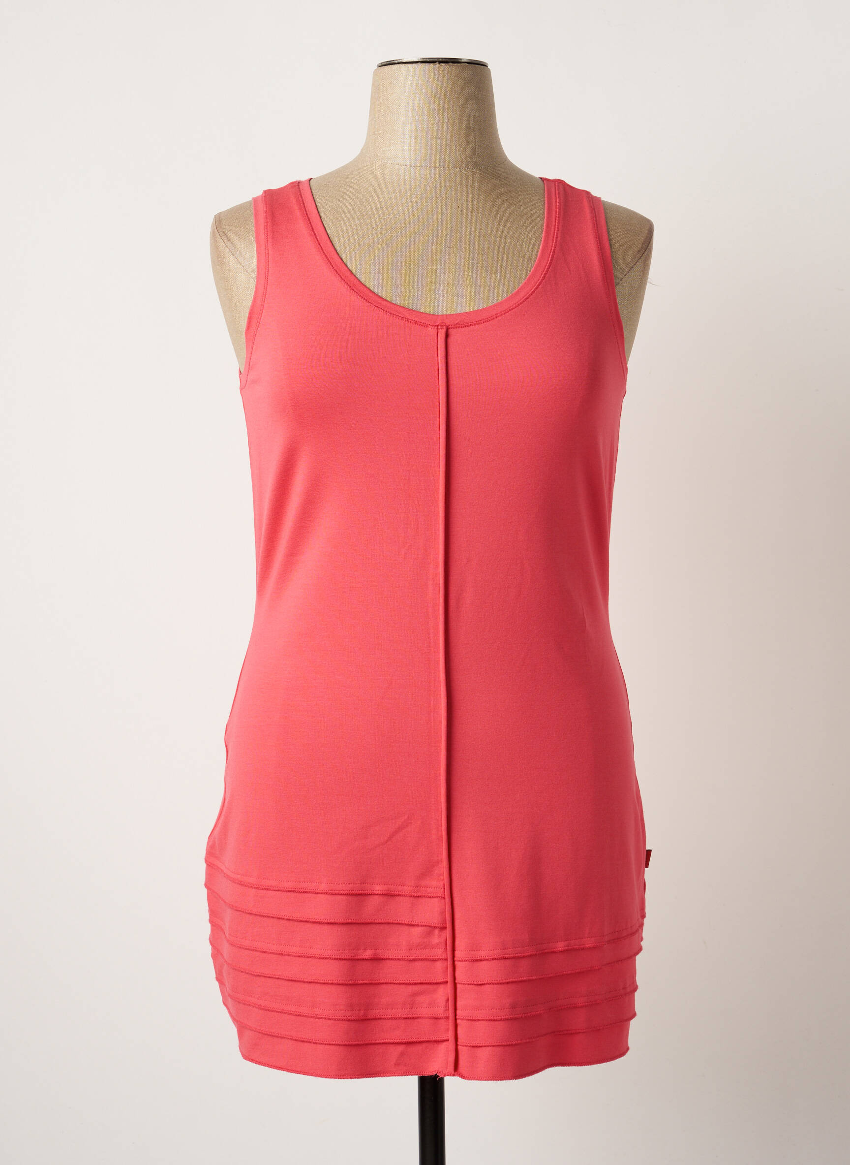 Vetono Tuniquesansmanche Femme couleur rose