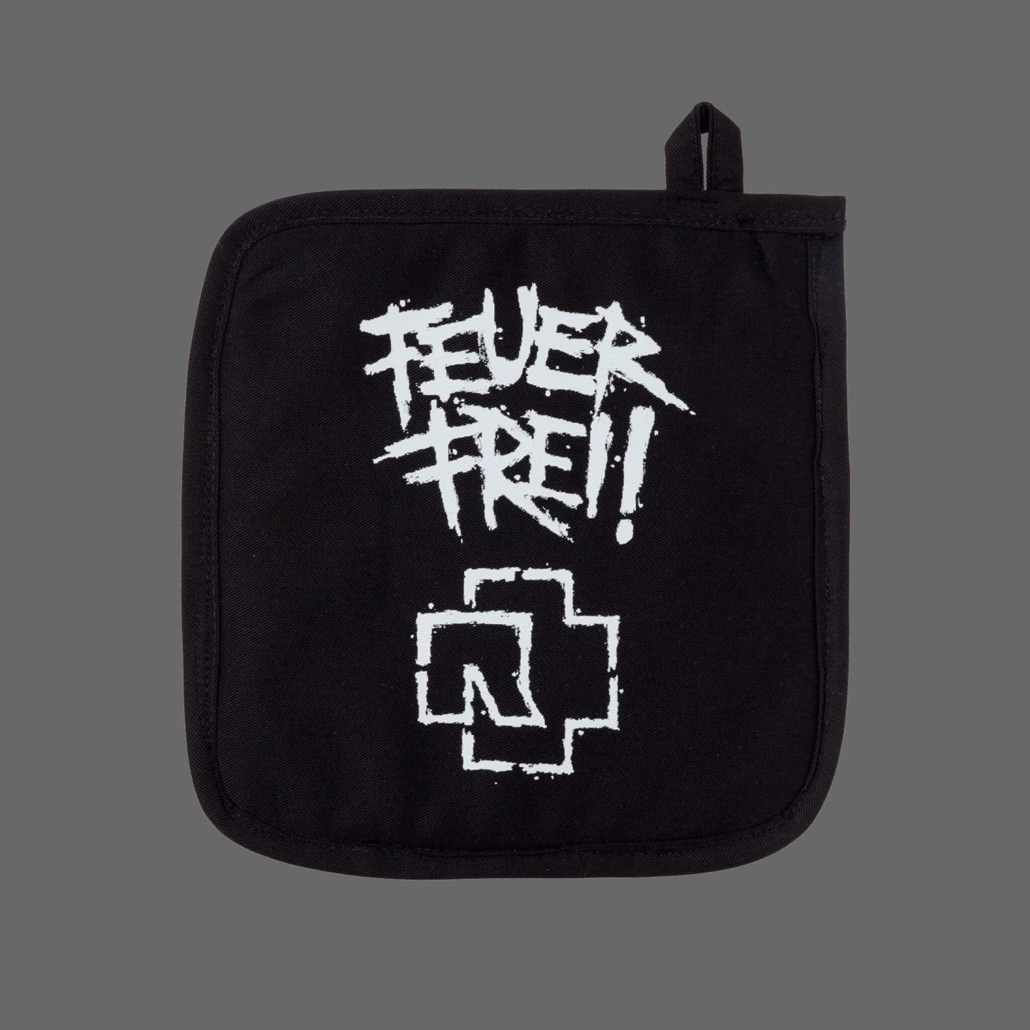 Topflappen ”Feuer Frei!” *schwarz*