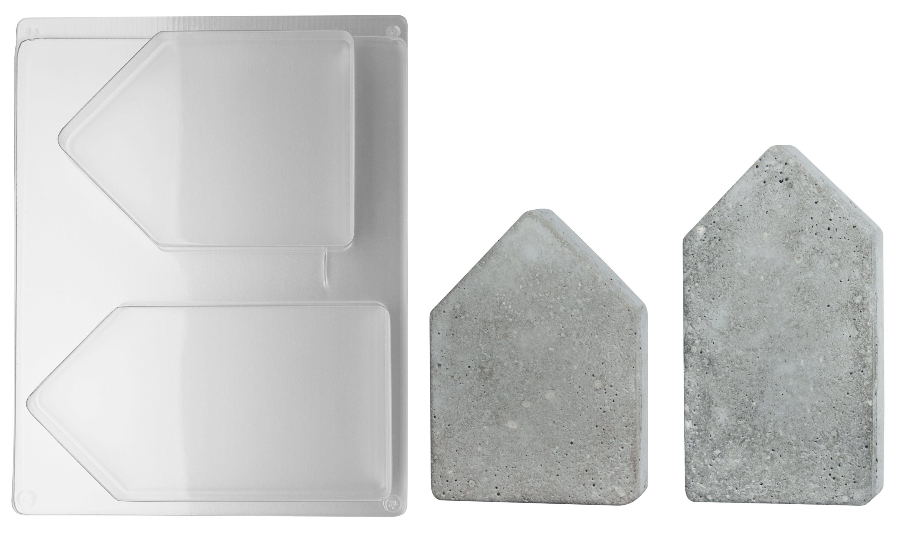 Rayher Modellierwerkzeug Gießform 2 Häuser, 13,5 - 16,5 cm