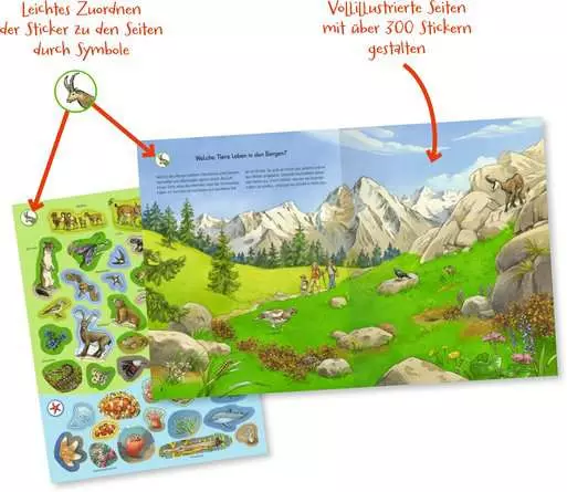 Ravensburger Wieso? Weshalb? Warum? Stickerheft: Tiere der Welt