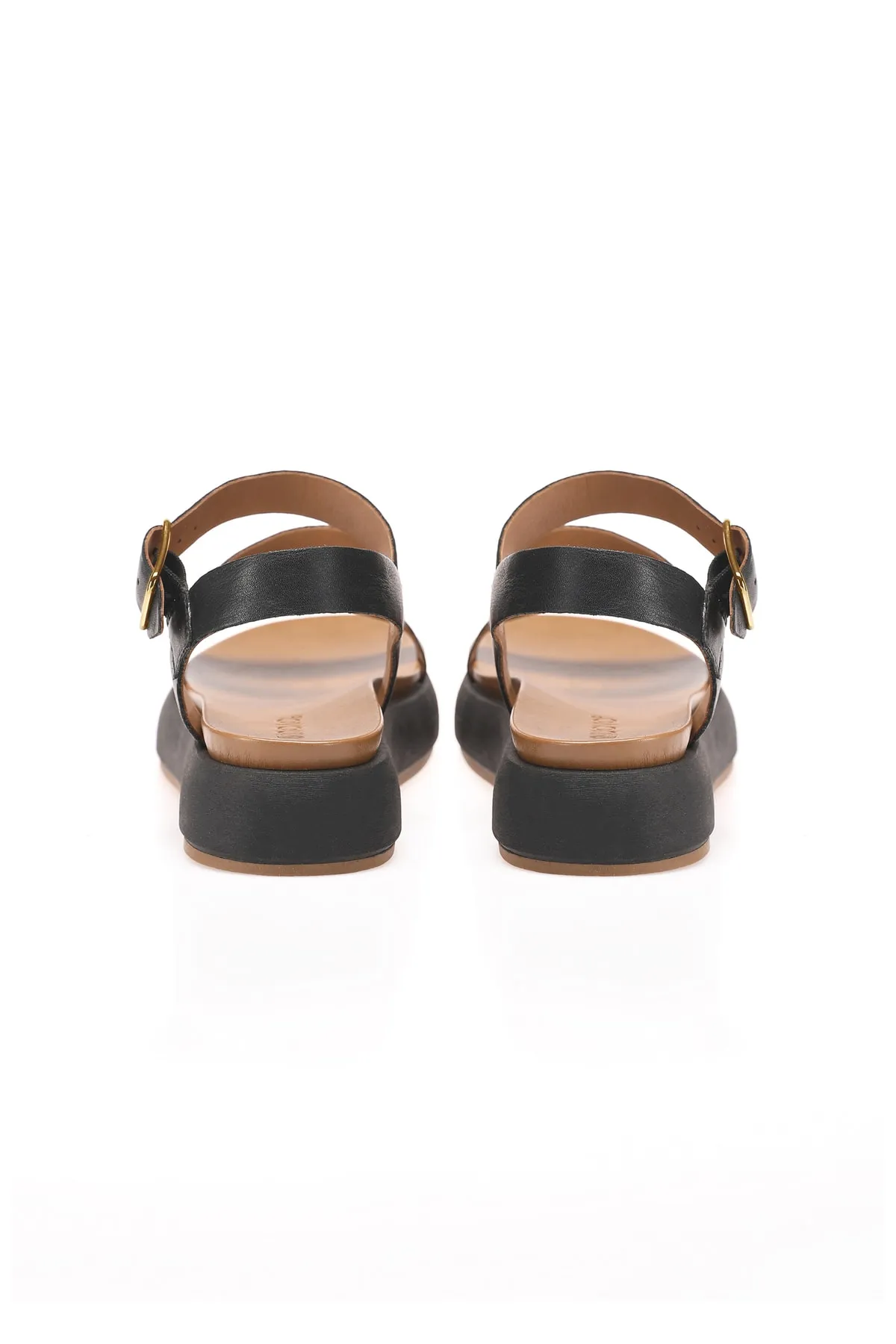 INUOVO  Sandalette - Schwarz - Flacher Absatz