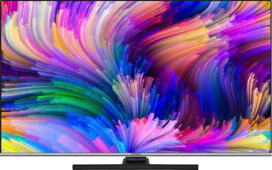 Telefunken D50Q701X2CW QLED-Fernseher (126 cm/50 Zoll, 4K Ultra HD, Android TV, Smart-TV)