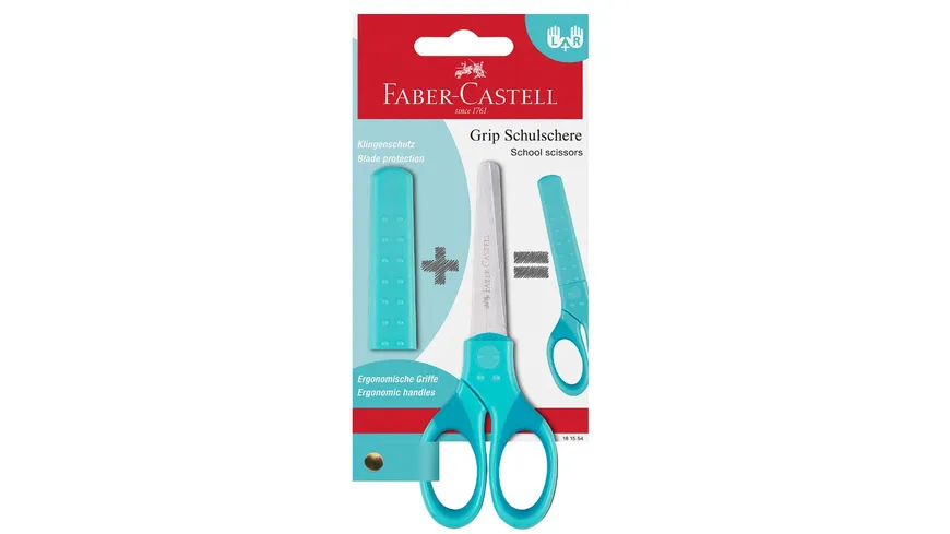 FABER-CASTELL GRIP-Schulschere türkis türkis