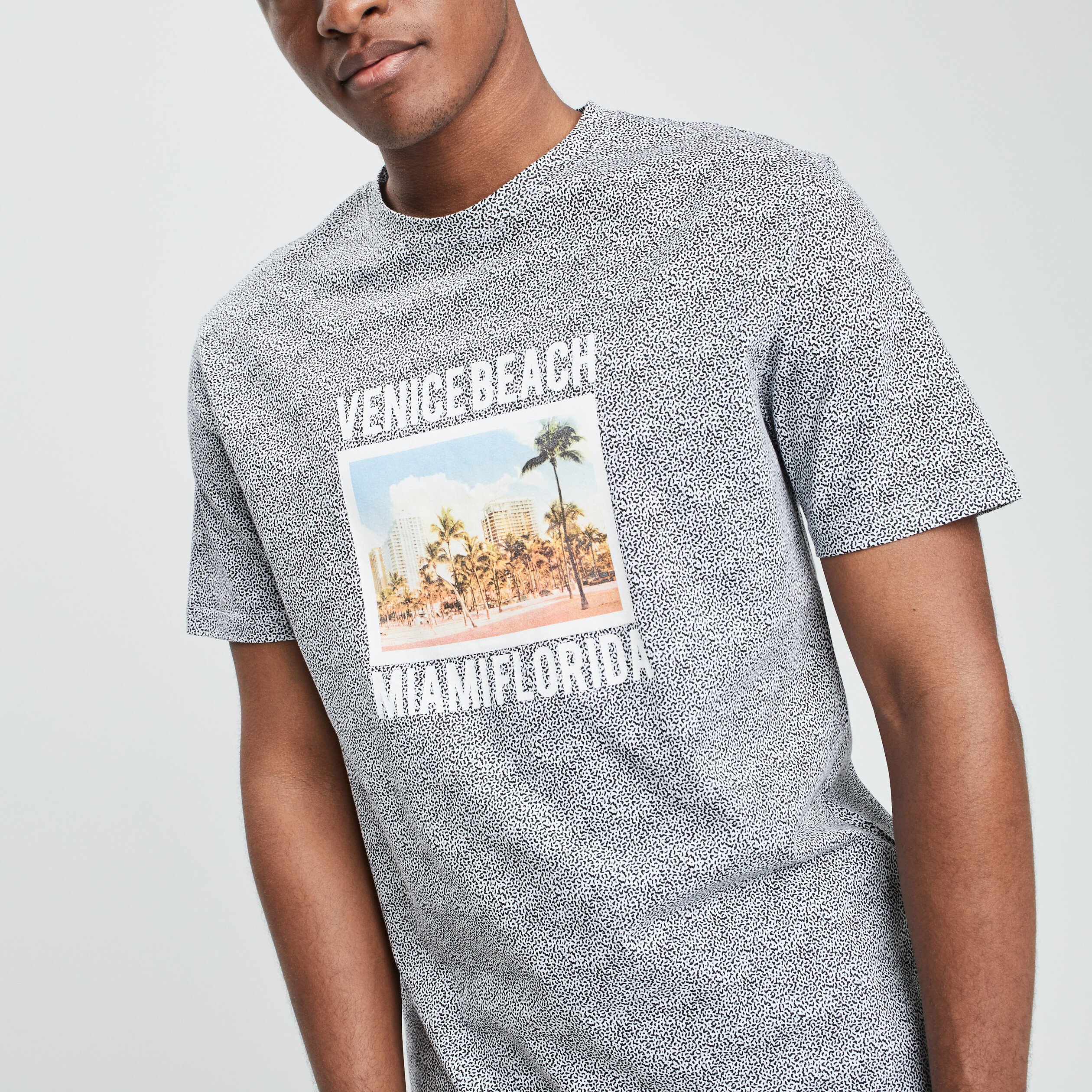 T-shirt manches courtes noir homme | La Halle