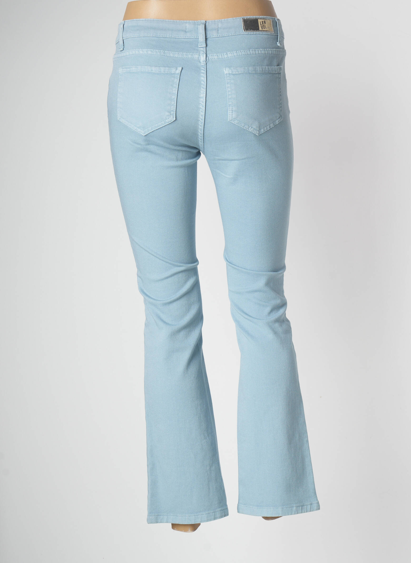 Lauren Vidal Jean Flare Femme couleur bleu