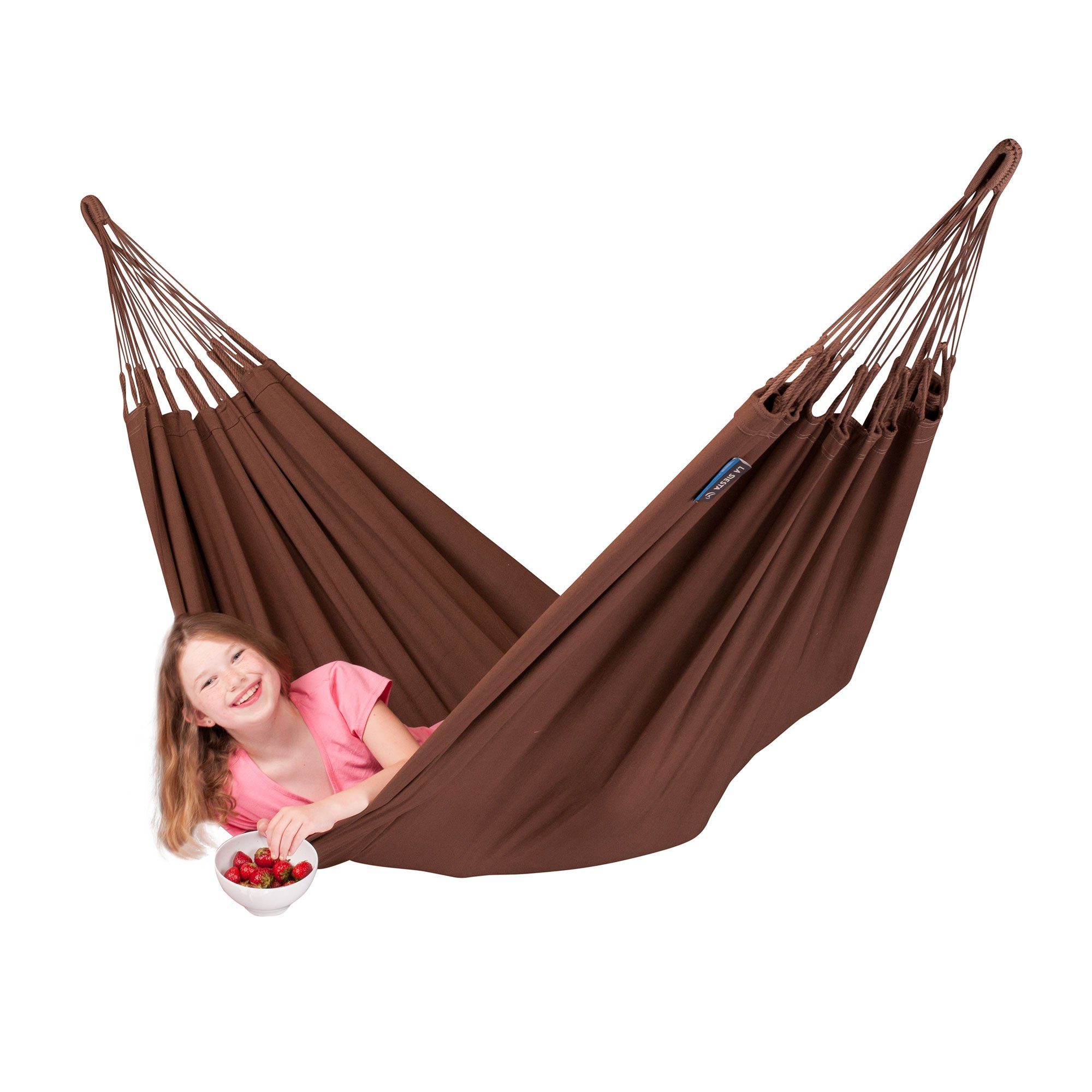 La Siesta Hängematte Single Hängematte Modesta arabica braun von La Siesta Bio Baumwolle T, Hochwertige Qualität