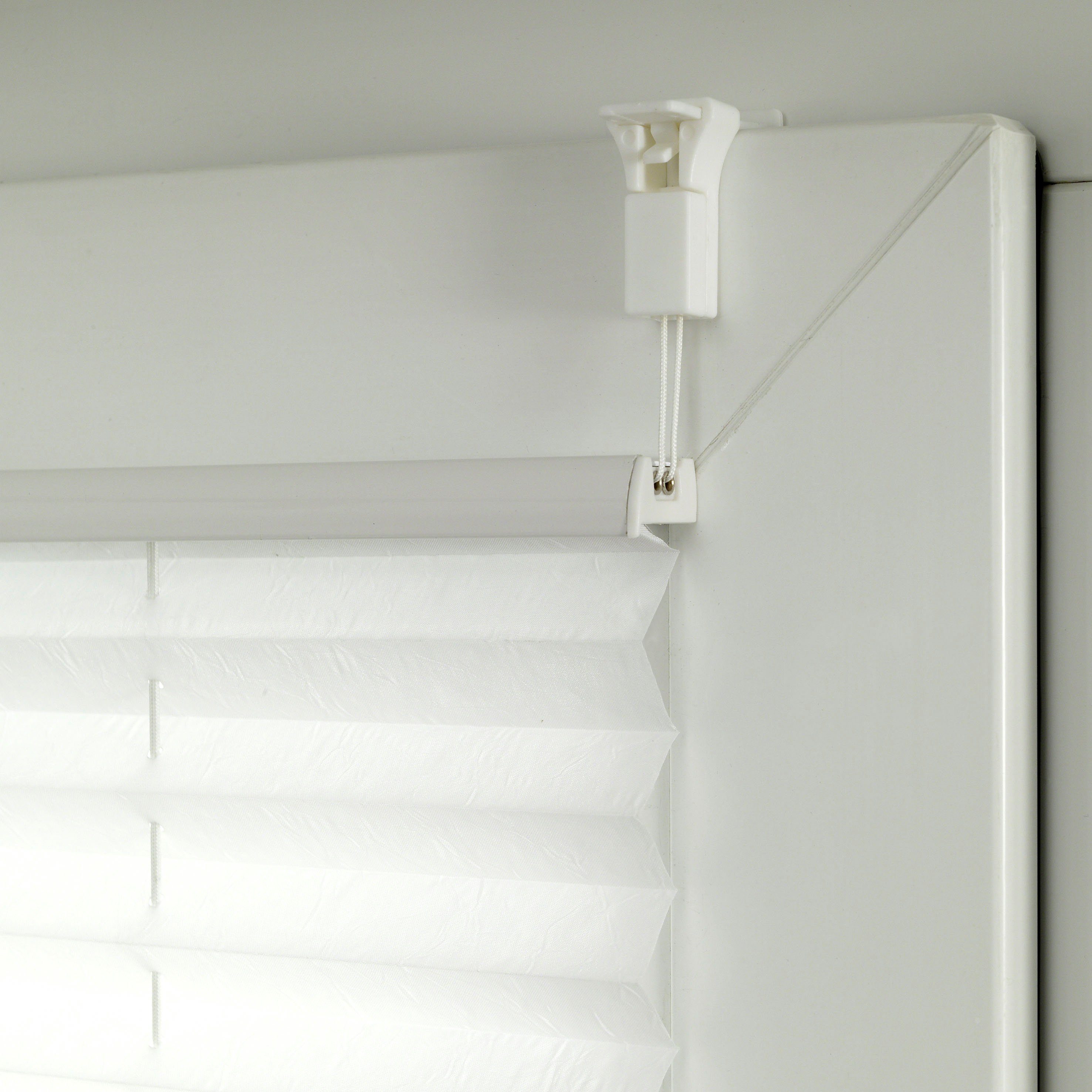Plissee EASYFIX Lilly Green, GARDINIA, Lichtschutz, ohne Bohren, verspannt, Klemmfix, nachhaltig schön, mit Recyclingmaterial