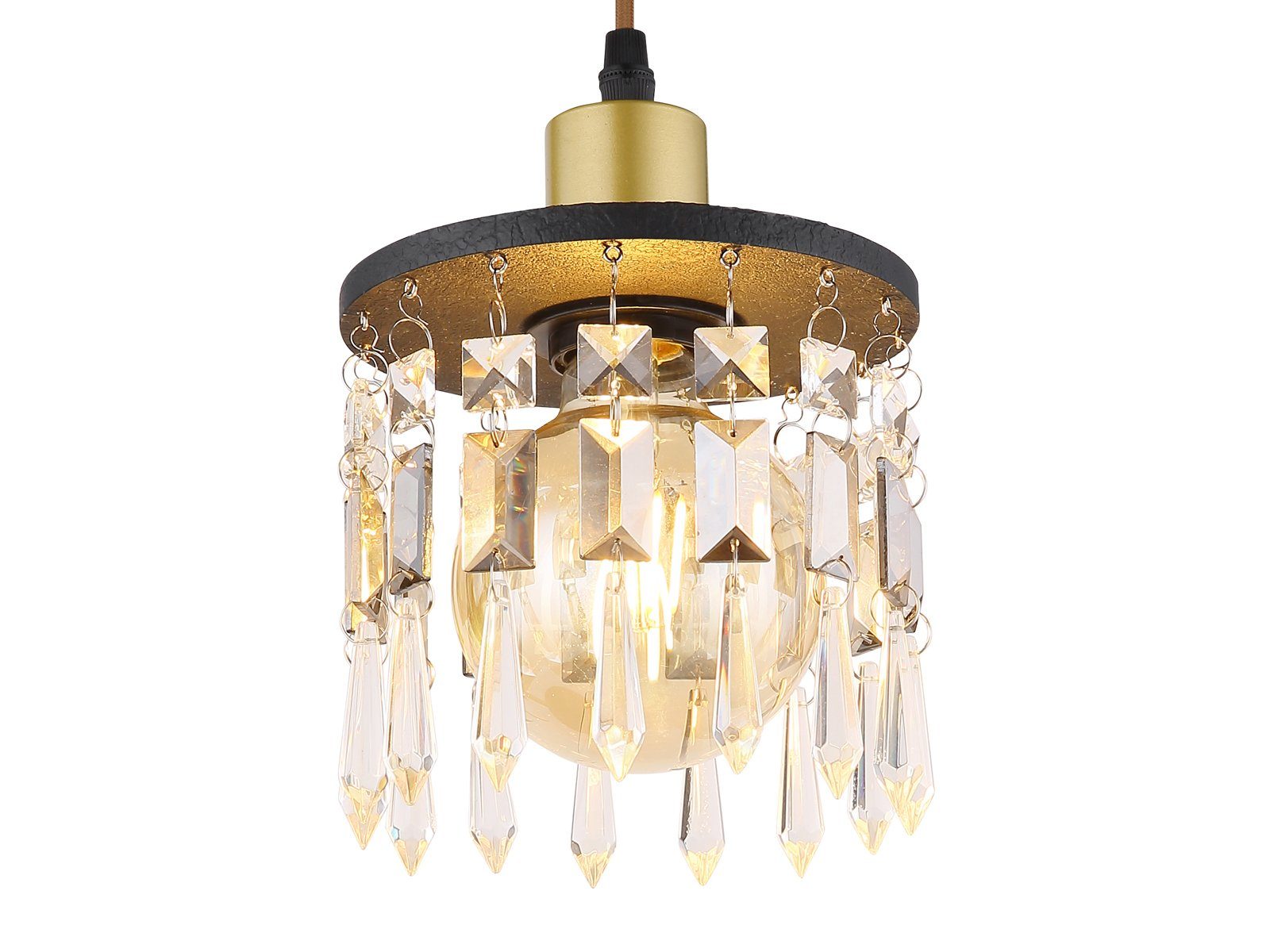 meineWunschleuchte LED Pendelleuchte, LED wechselbar, warmweiß, ausgefallene kleine Designer Lampe für übern Esstisch hängend, Ø 15cm
