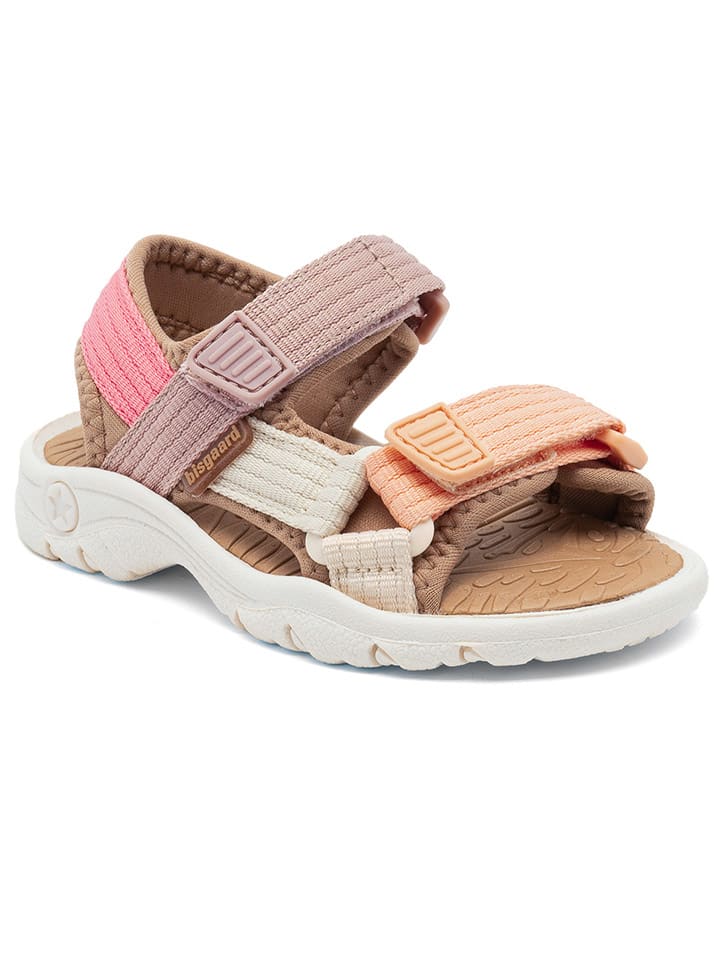 bisgaard Leder-Sandalen in Pink günstig kaufen
