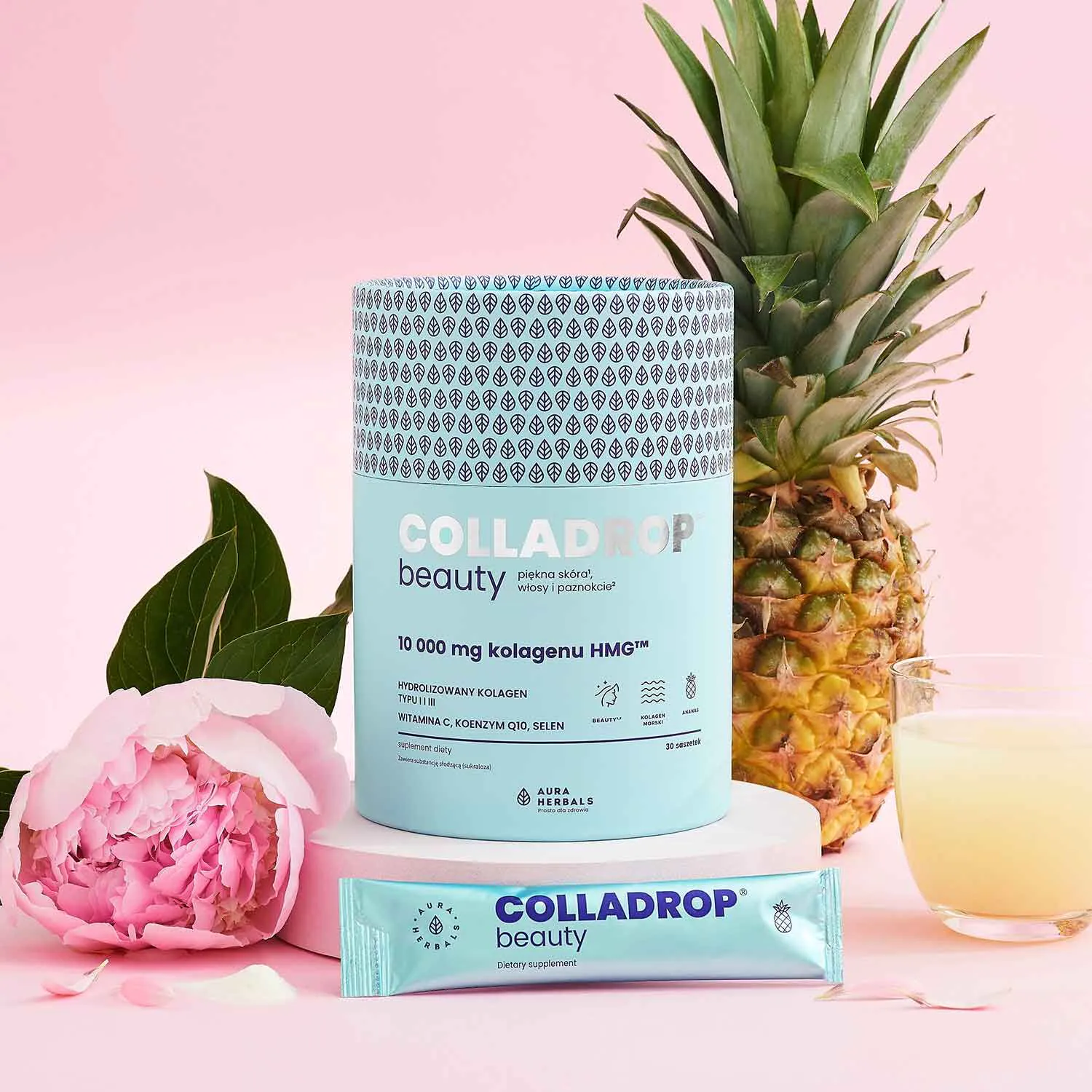 Colladrop Beauty Collagen HMG 10000 mg φακελάκια ανανά