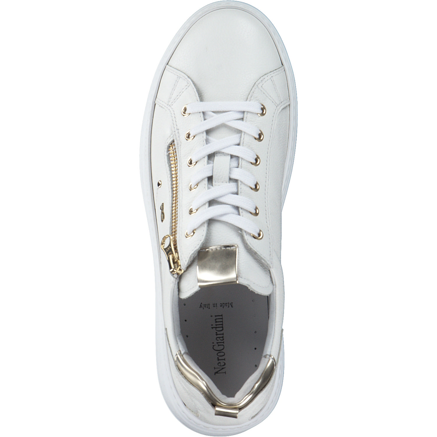 NeroGiardini E306541D, Schnürschuhe, Damen, bianco/platino