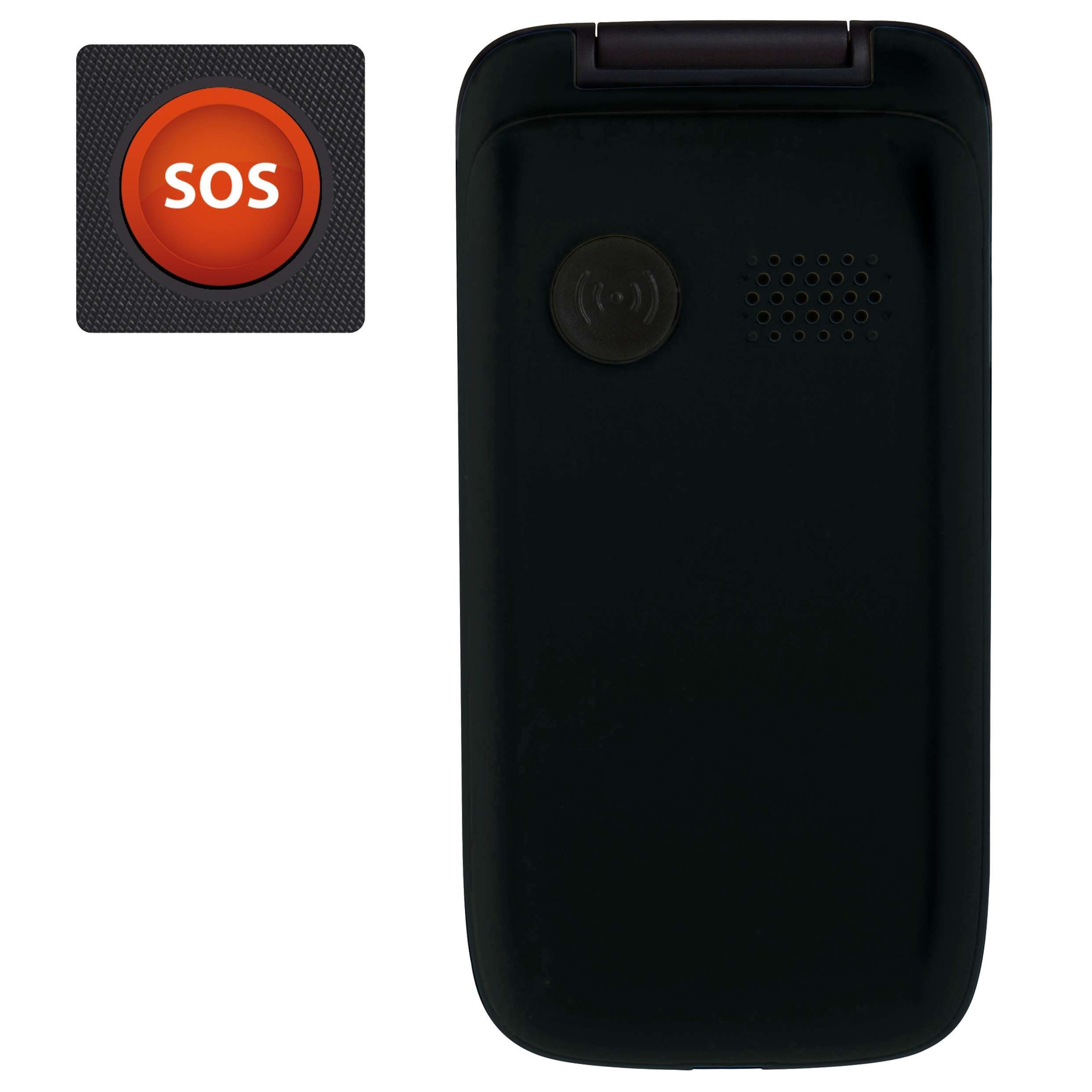 Fysic FM-9760ZT Seniorenhandy (2,4 Zoll, SOS-Notruftaste, extra große Tasten, Klapphandy)