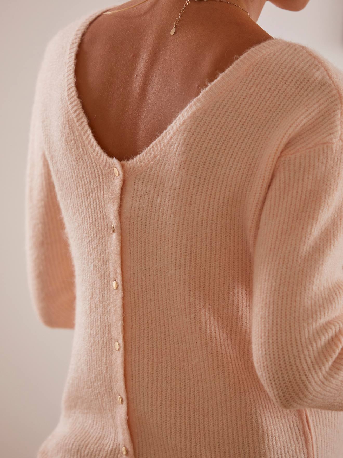 Vertbaudet Wende-Pullover für Schwangerschaft & Stillzeit - grün