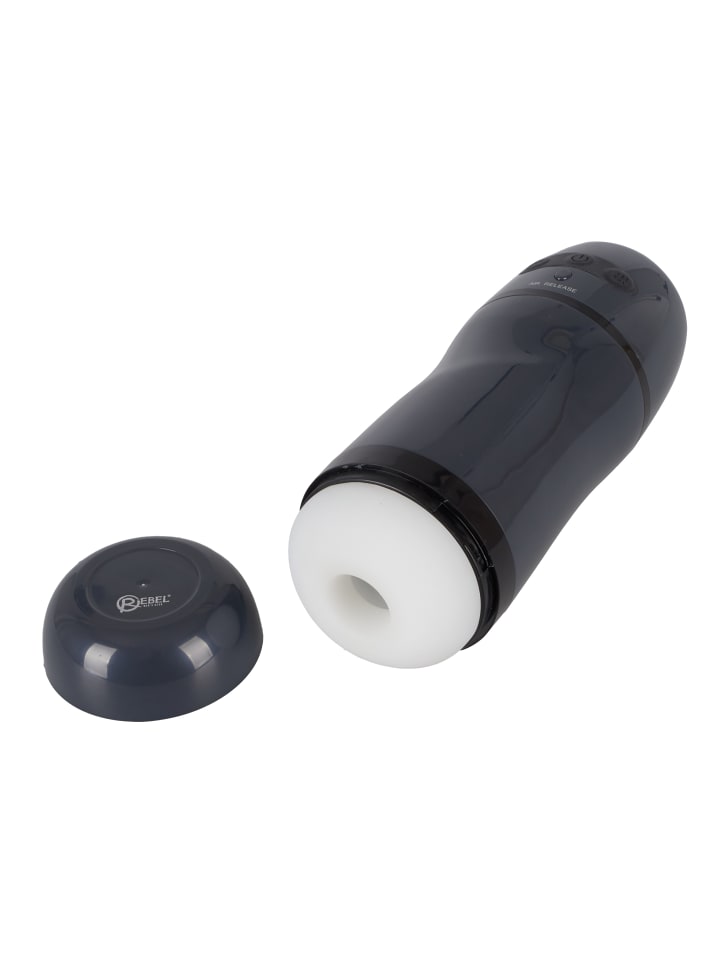Rebel Masturbator mit Vibration Masturbator with 2 Functions in schwarz günstig kaufen 21,5 cm