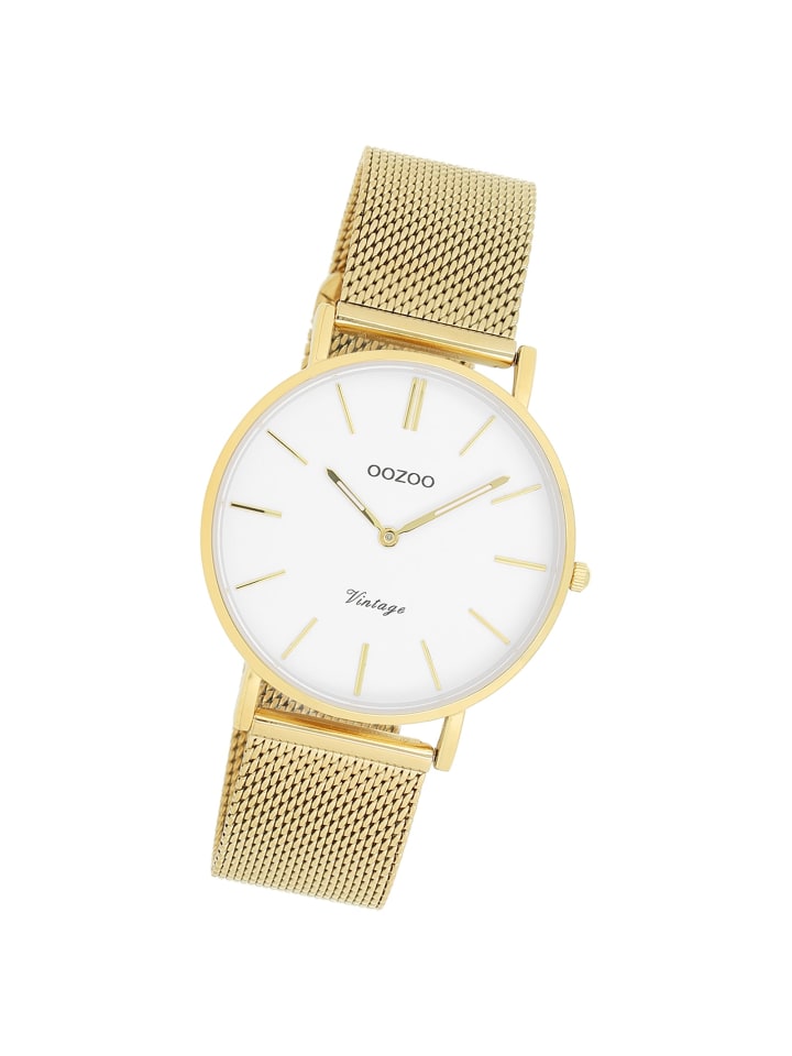 Oozoo Analog-Armbanduhr Oozoo Vintage Series gold mittel (ca. 36mm) günstig kaufen onesize