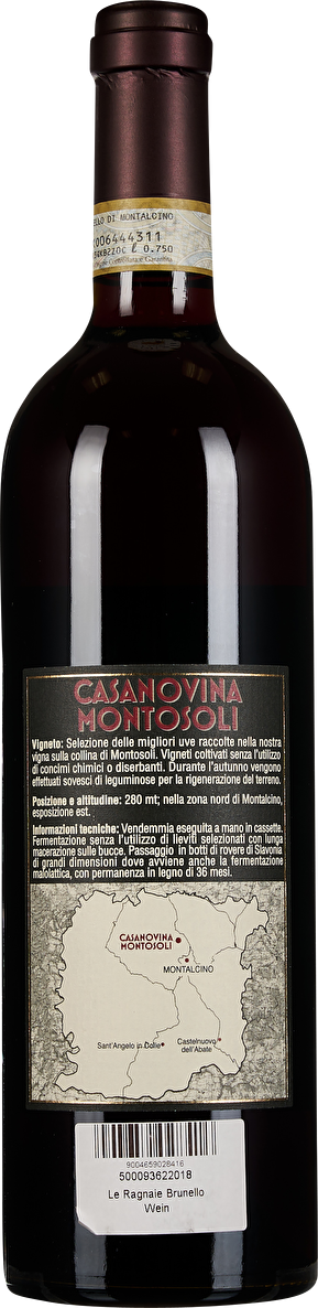 Le Ragnaie Brunello di Montalcino Casanovina Montosoli 2018