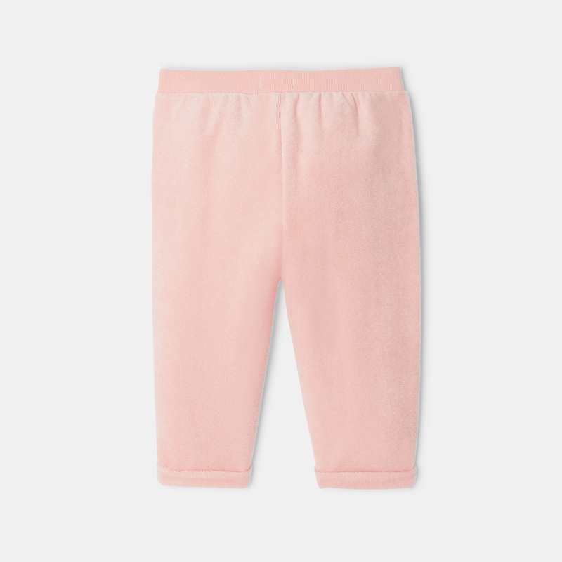 Pantalon en coton éponge rose mixte Absorba