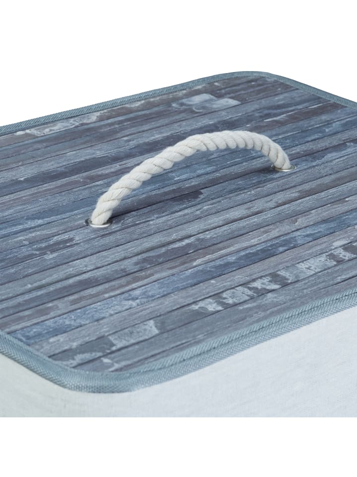 relaxdays Wäschekorb in Grau - (B)43,5 x (H)65,5 x (T)33,5 cm günstig kaufen onesize