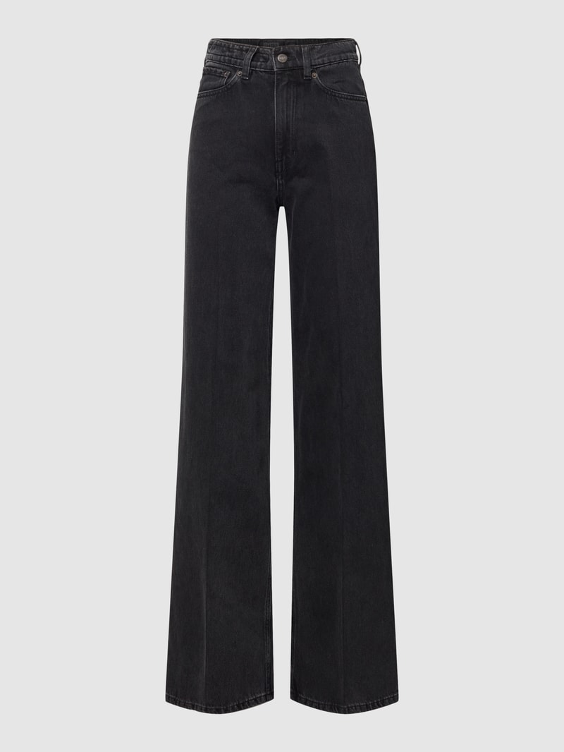 Loose Fit Jeans in 5-Pocket-Design Modell 'CAUSE' in anthrazit