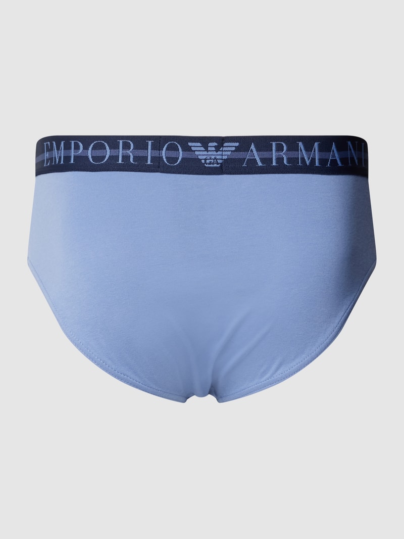 Pants mit Label-Bund Modell 'MIXED WAISTBAND' im 3er-Pack in marineblau