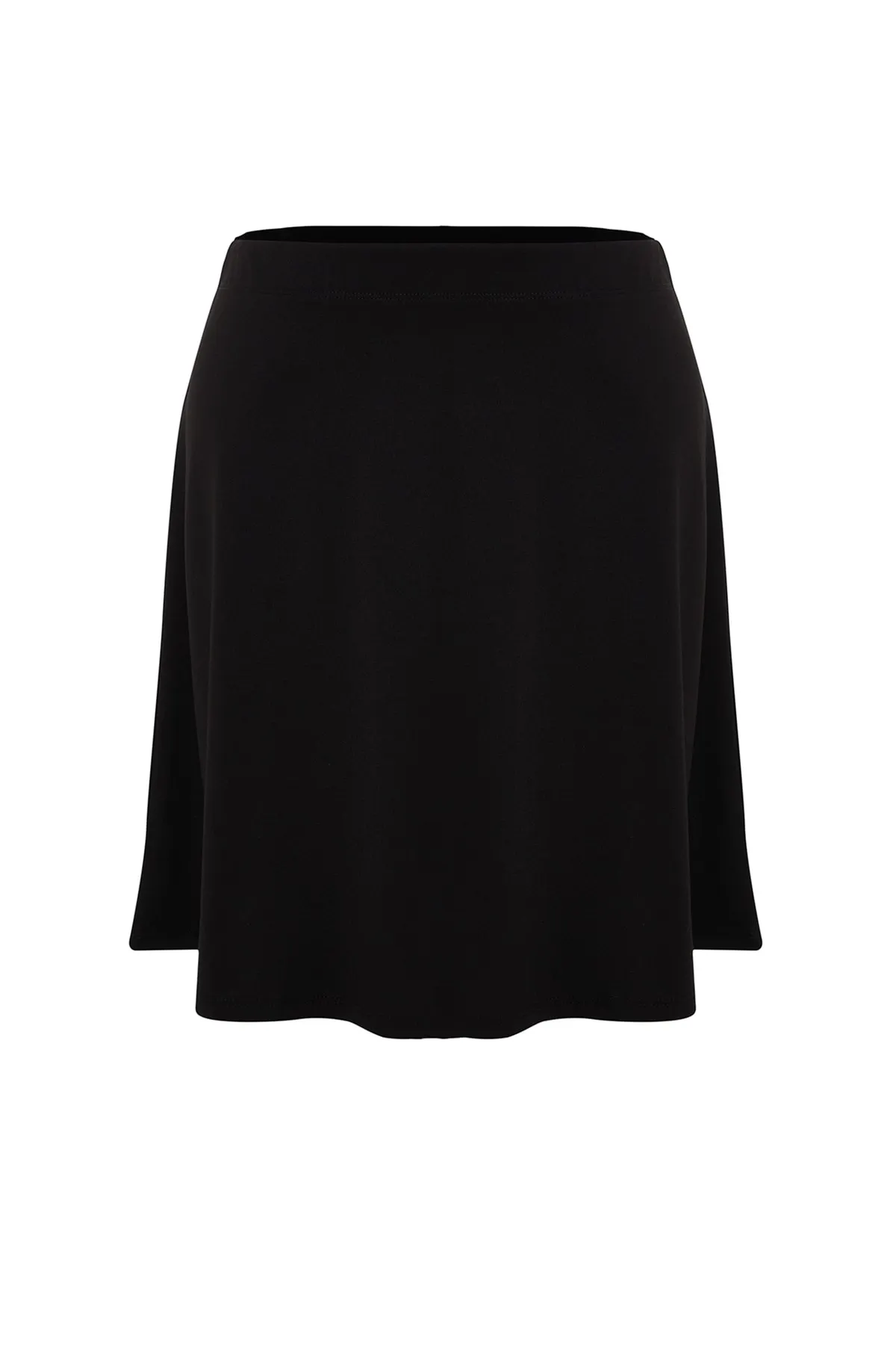 Trendyol Curve  Schwarzer Strickrock mit elastischem Bund TBSSS23AZ00042