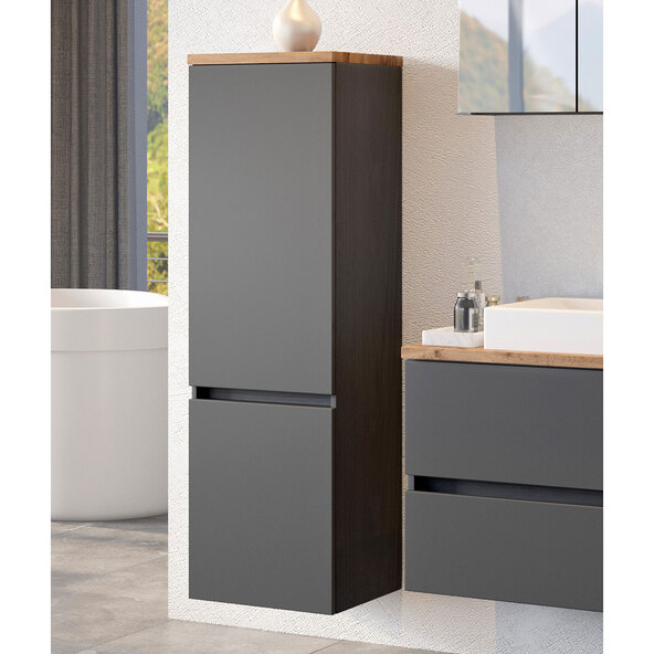 Midi-Schrank Bristol, 40 cm, grau/graphitgrau