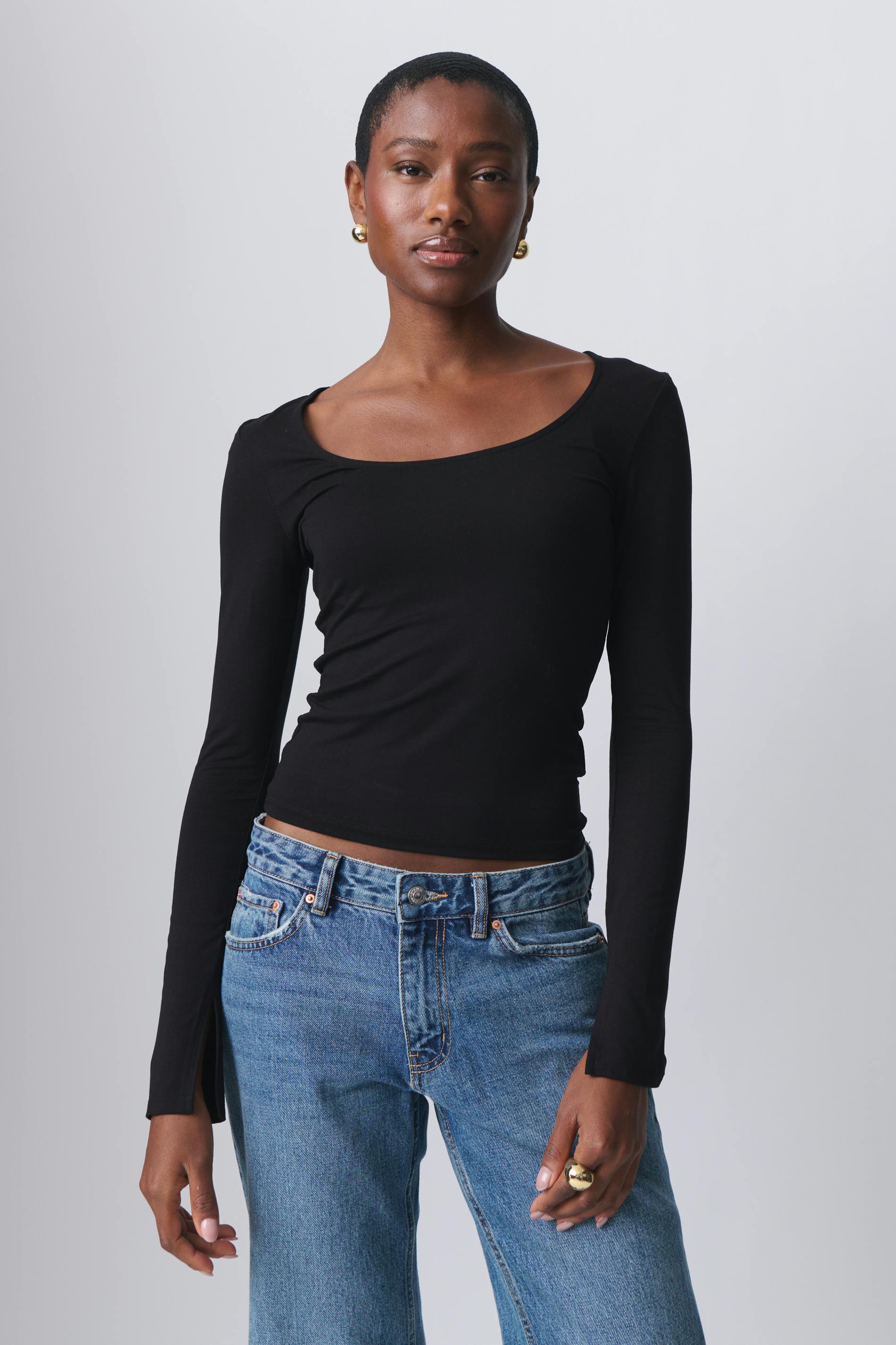 Soft touch jersey top