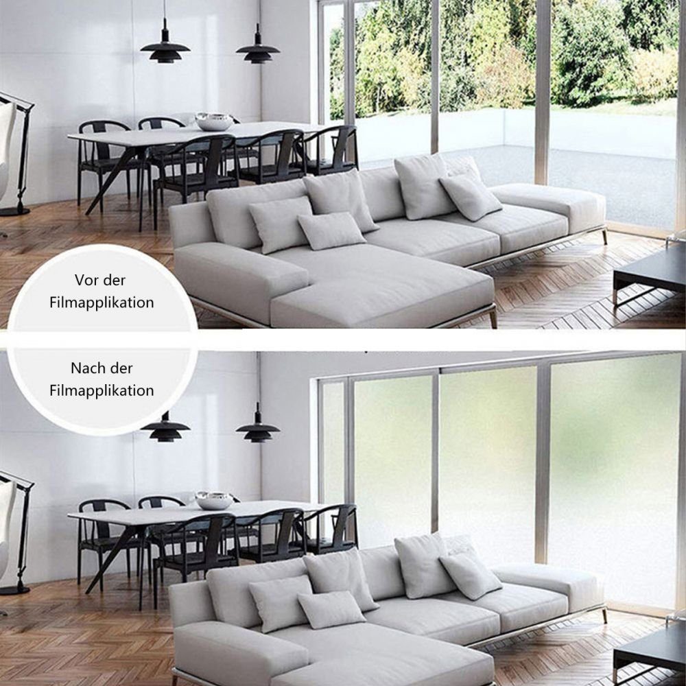 Fensterfolie Fensterfolie Blickdicht Sichtschutzfolie Fenster Selbsthaftend( 20cm) , Bizaical