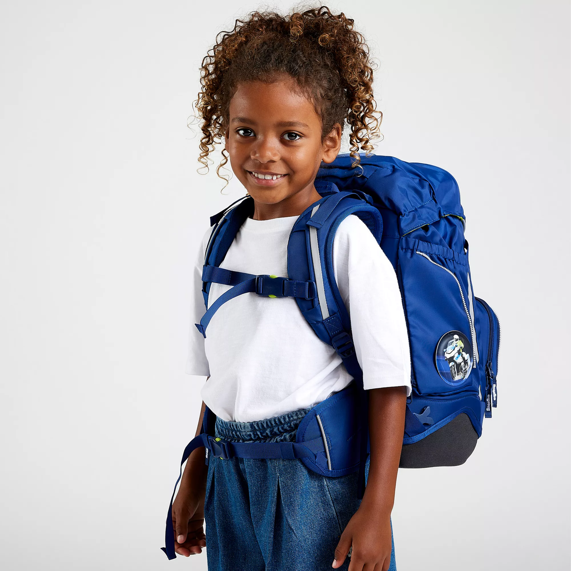 ergobag Schulrucksack-Set Blaulichtbär