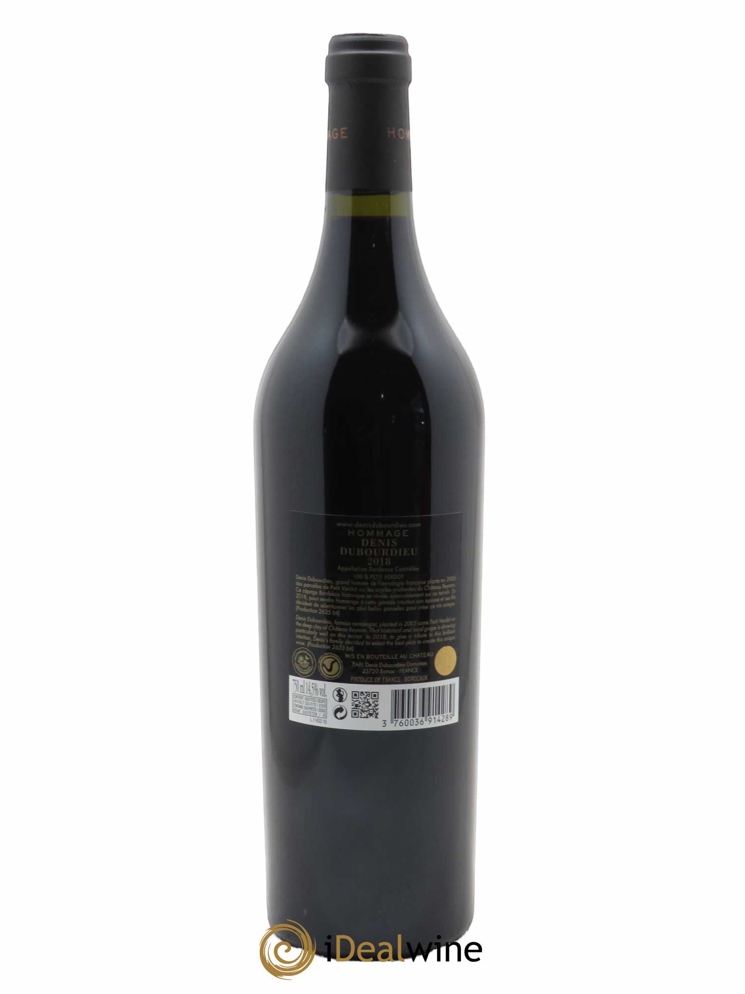 Hommage Denis Dubourdieu (CBO à partir de 6 bts) 2018 - Lot de 1 Bouteille