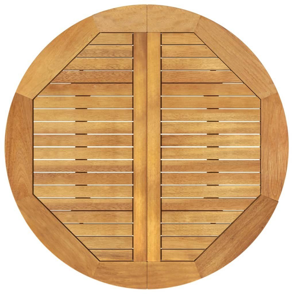 vidaXL Gartentisch Gartentisch Ø85x75 cm Massivholz Akazie (1-St)