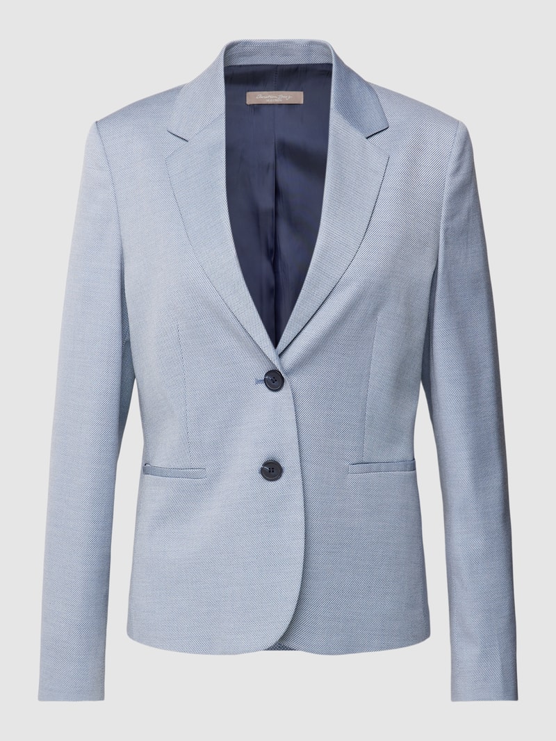 Blazer mit Strukturmuster in hellblau