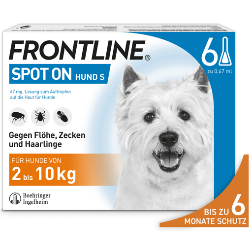 FRONTLINE Spot on H 10 vet. Lösung  6 St  Lösung