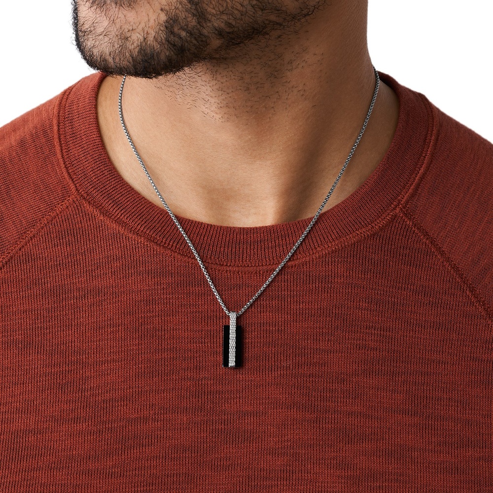 Skagen Chaînette Acier inoxydable, Gemme collier