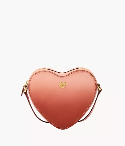 Fossil Crossbody Heart Leder