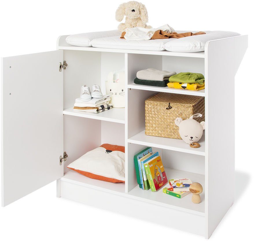 Pinolino® Babyzimmer-Komplettset Hilda & Viktoria, (Spar-Set, 3-St., Hausbett, Kleiderschrank, Wickelkommode), mit Hausbett, 2-trg. Schrank & Wickelkommode; Made in Europe