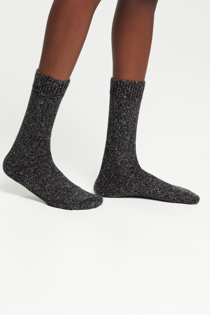 Boot-Socken in Grobstrick mit Wolle