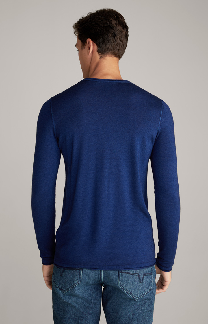 Merinowoll-Pullover Lelios in Navy
