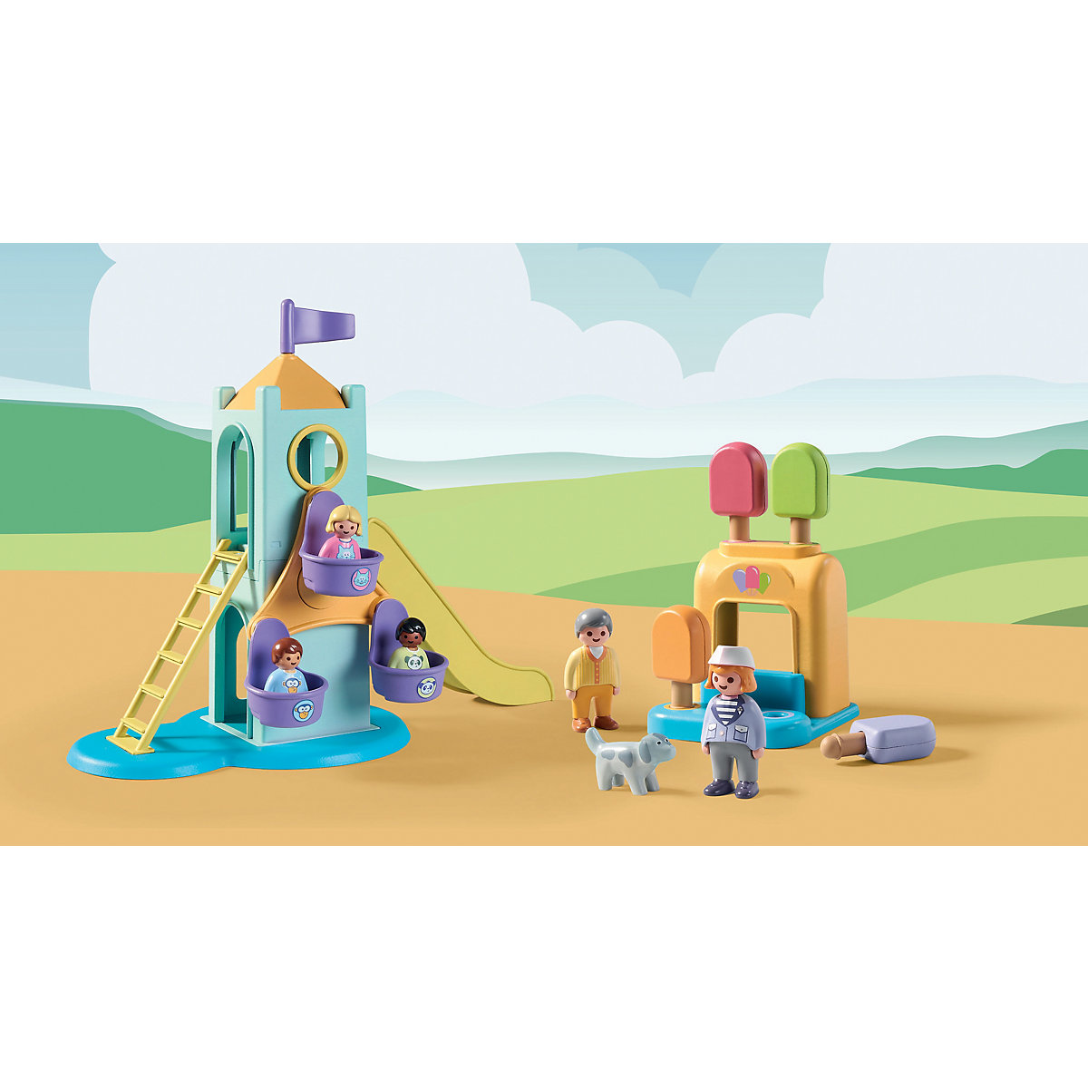 PLAYMOBIL® 71326 1.2.3: Erlebnisturm mit Eisstand