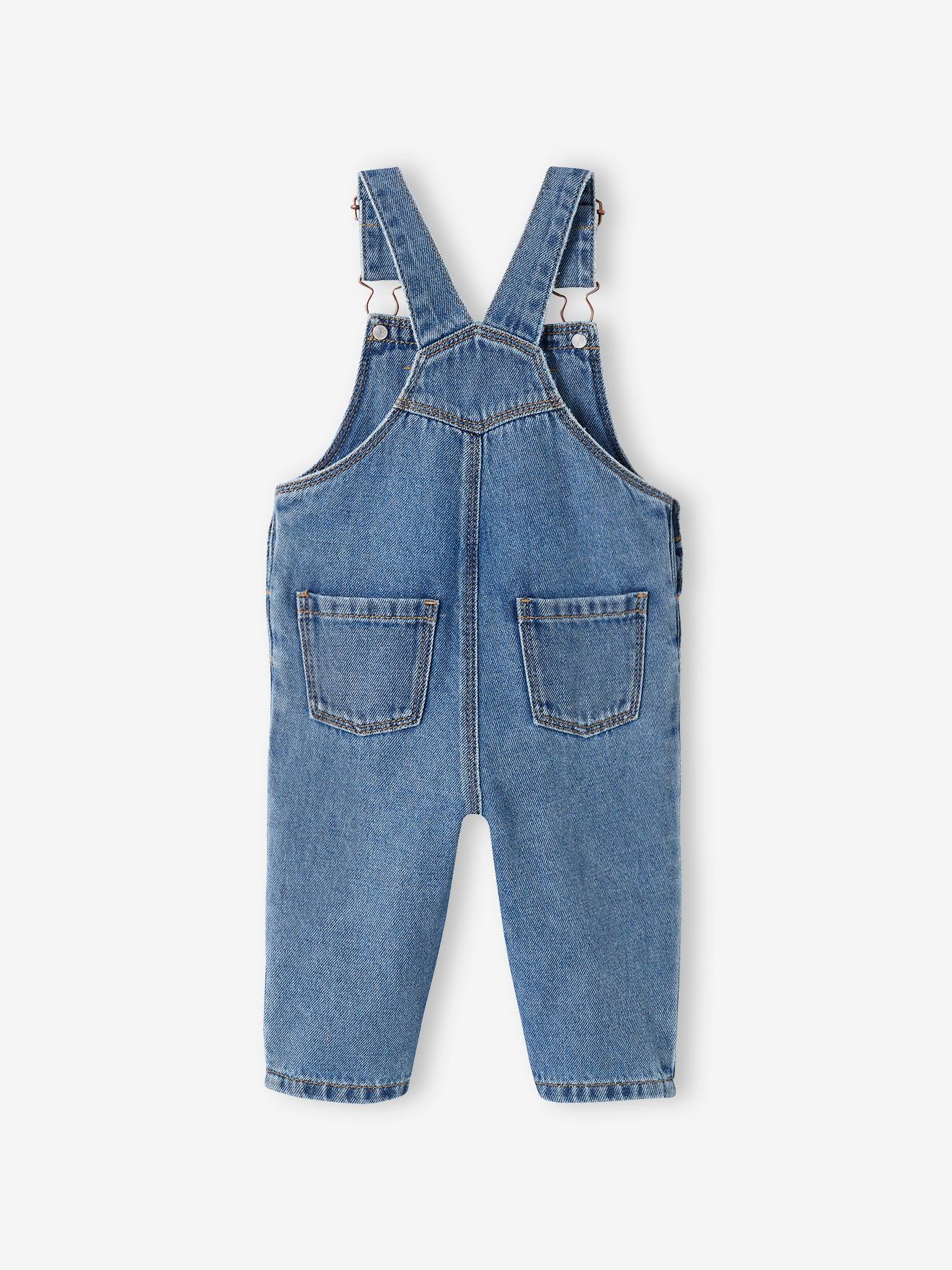 Salopette bébé en denim stone