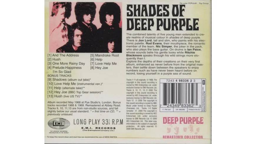 Shades Of Deep Purple